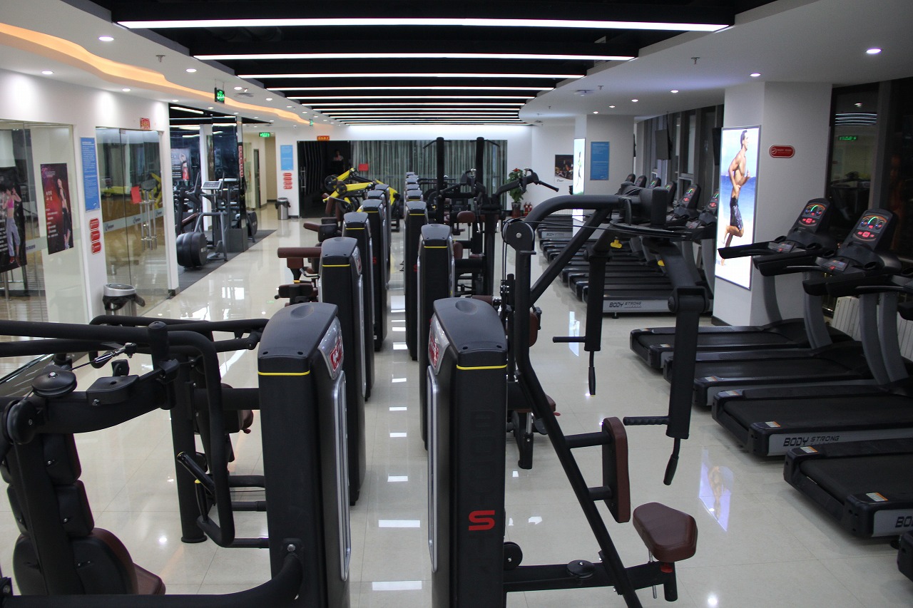 河北省張家口市動(dòng)嵐健身房加盟店面裝修展示